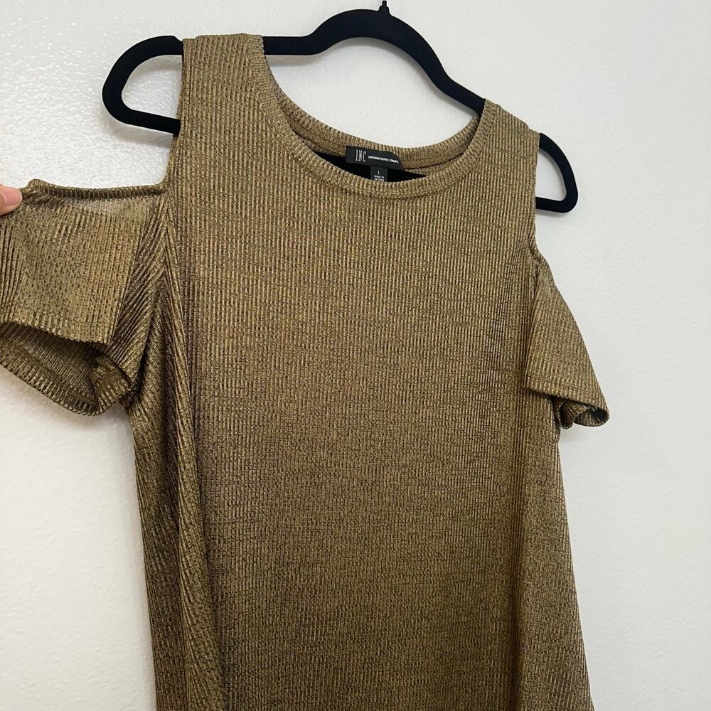 INC Cold Shoulder Blouse Size L - Picture 3 of 3